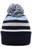 MB7140 Czapka beanie zimowa w paski z pomponem Myrtle Beach
