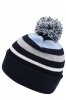 MB7140 Czapka beanie zimowa w paski z pomponem Myrtle Beach