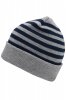 MB7138 Czapka beanie zimowa w paski Myrtle Beach