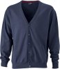JN661 Men's V-Neck Cardigan James & Nicholson